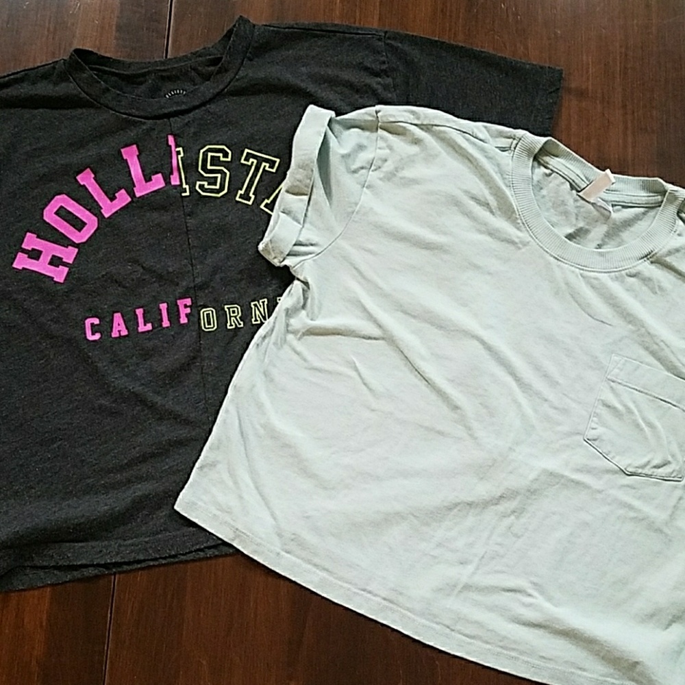 Hollister and Divided crop tops